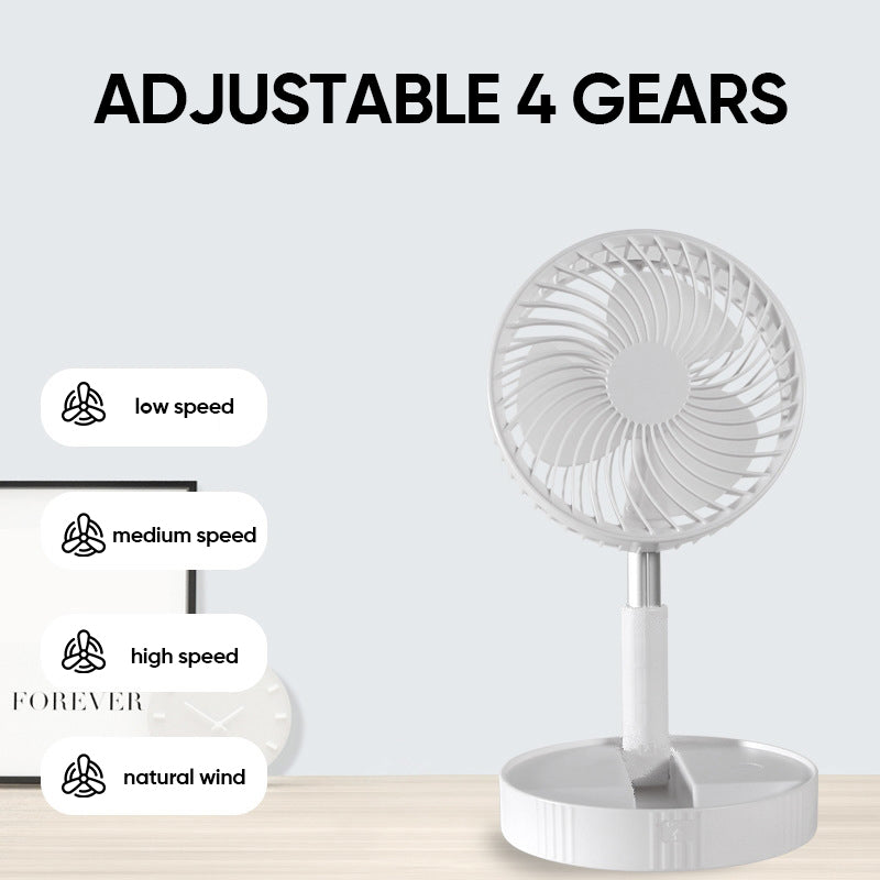 Portable Fan Usb Rechargeable Folding Telescopic Floor Fan