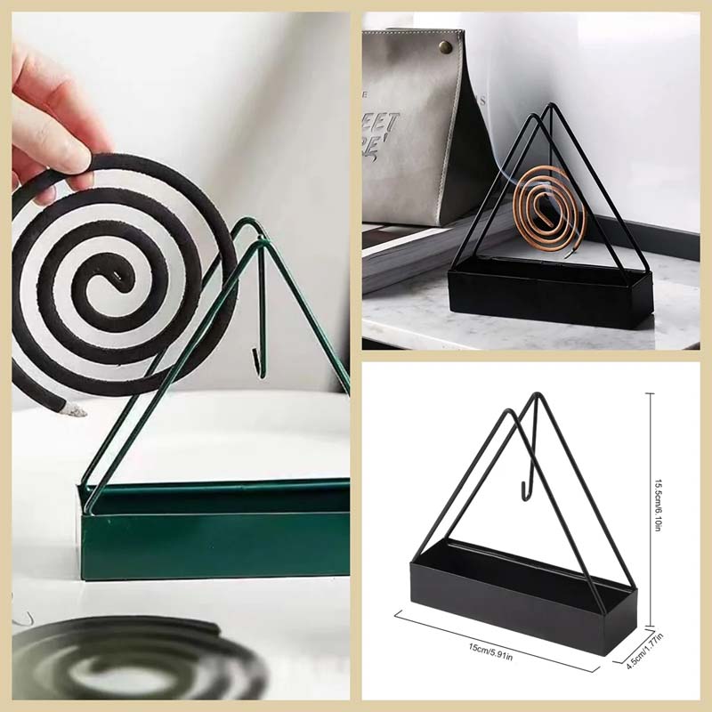 Iron triangular mosquito coil rack