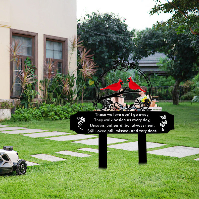 Cardinal Cemetery Memorial Stake