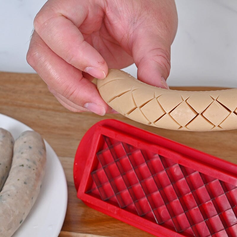 Perfect Criss-Cross Slots Hotdogs Slicer