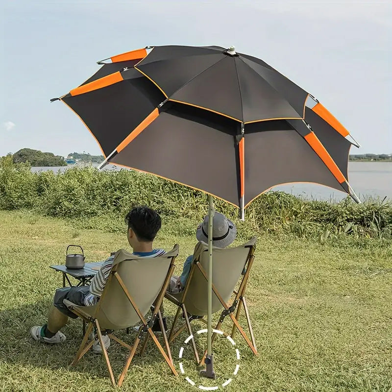 Heavy-Duty Adjustable Spiral Ground Anchor Umbrella Holder