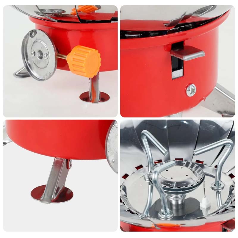 Portable Stainless Steel Gas Stove for Outdoor Camping