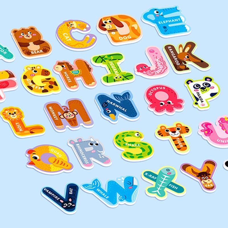 Animal-shaped Magnetic Alphabet