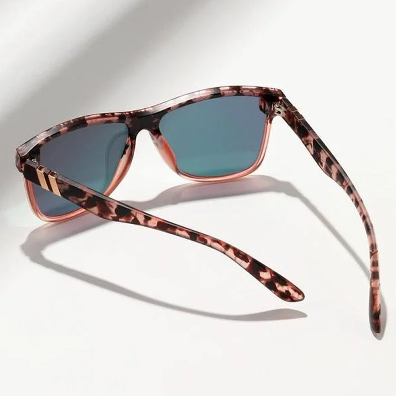 Tortoise Shell Pattern Flat Top Sunglasses