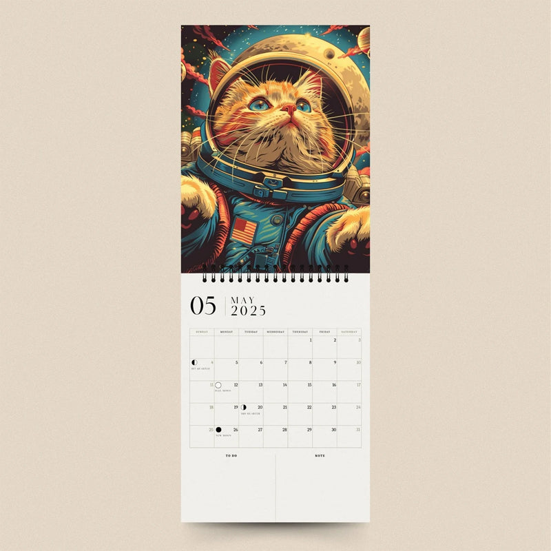 2025 Space Cat Calendar