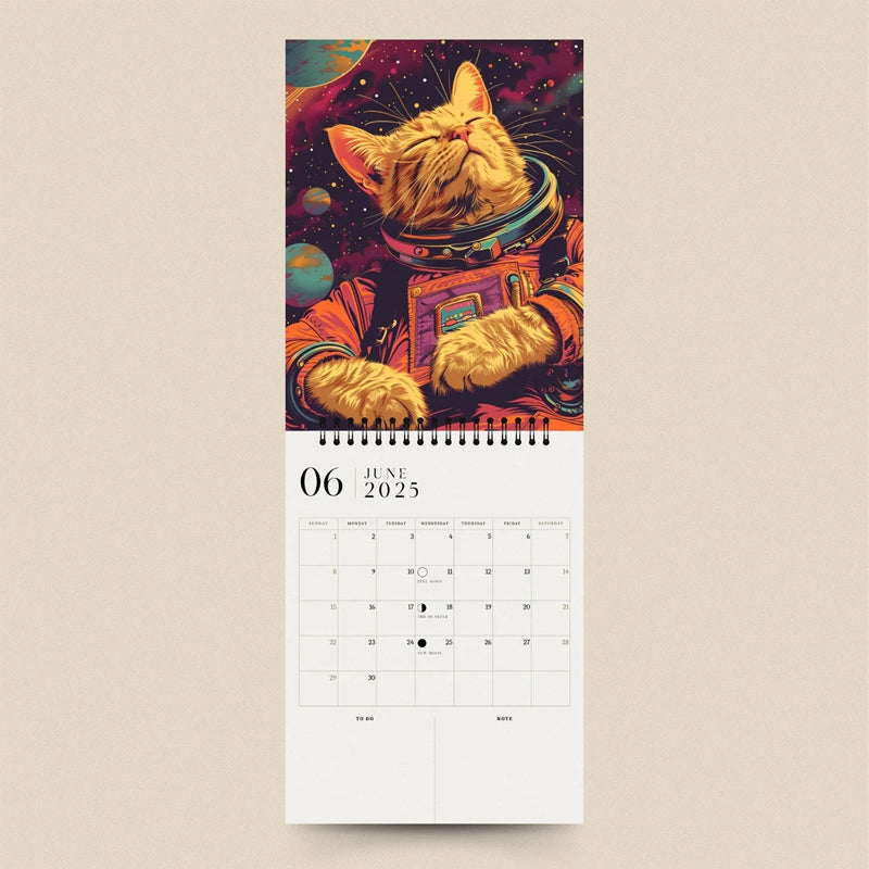 2025 Space Cat Calendar