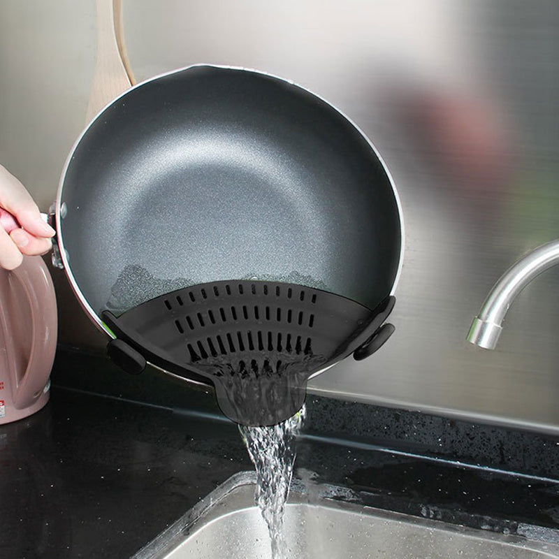 Clip On Strainer Silicone for All Pots and Pans