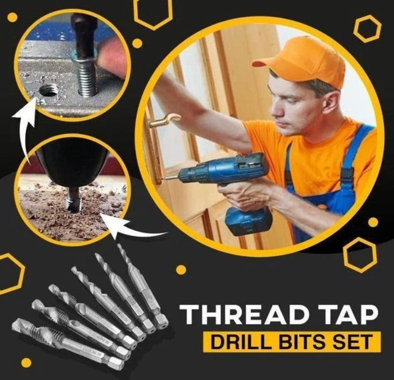 Thread Tap Drill Bits Set