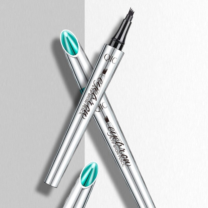 3D Waterproof Microblading Eyebrow Pen 4 Fork Tip Tattoo Pencil