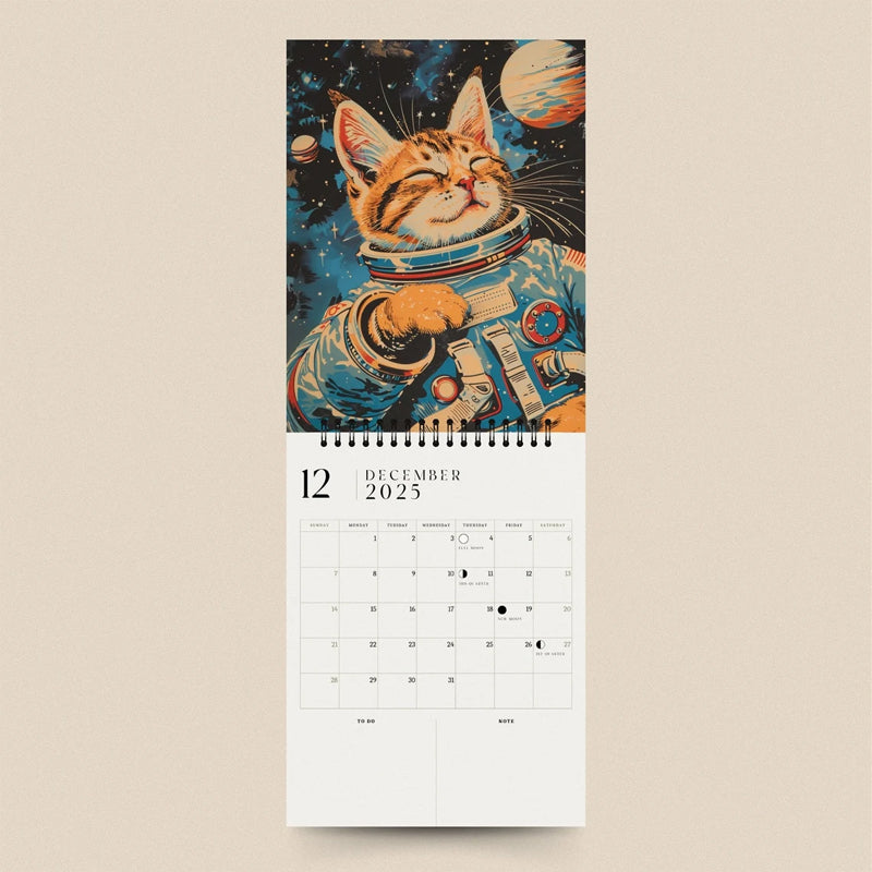 2025 Space Cat Calendar