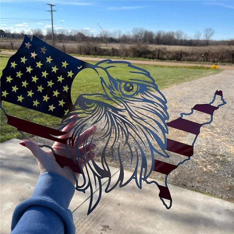 American Eagle Metal Flag