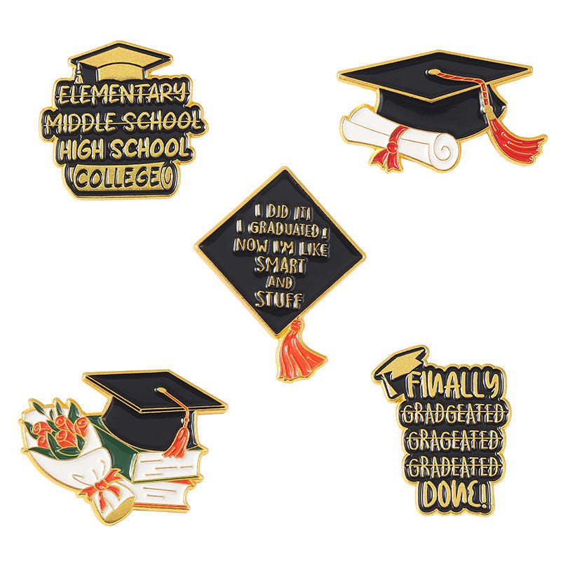 Graduation Season Metal Commemorative Pin