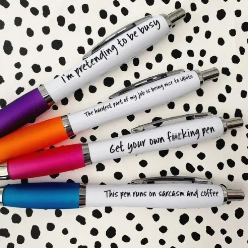 Sarcastic office pens set – whimsyard