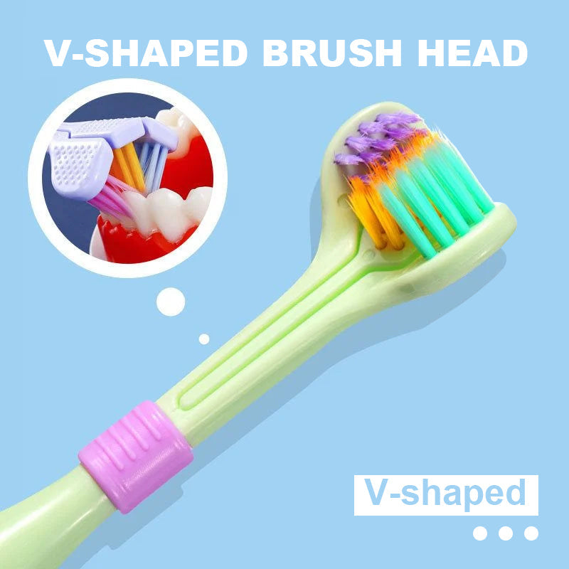 Three Sided Toothbrush