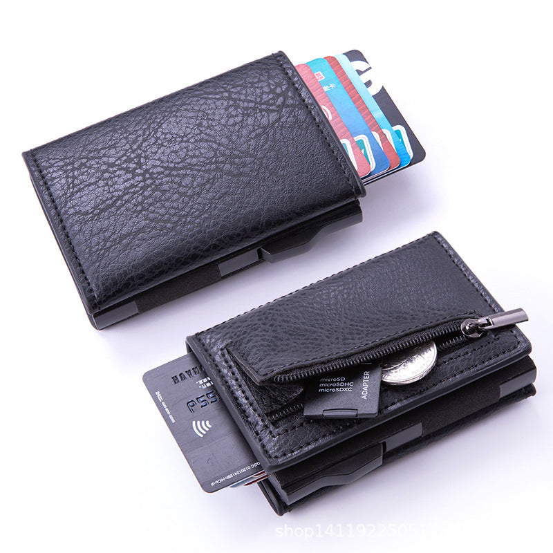 Side Push Auto Pop-Up Card Holder