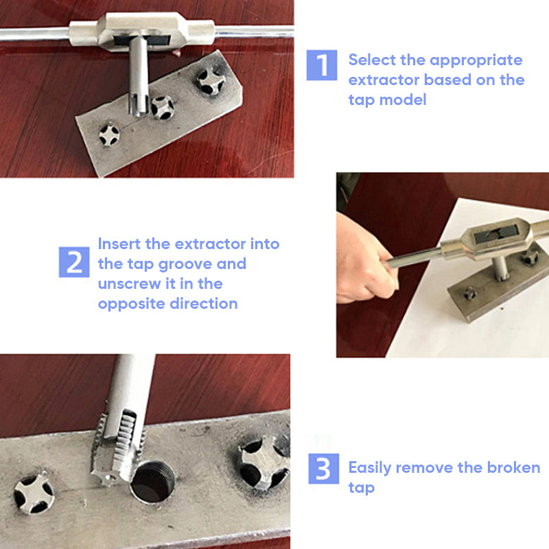 Multifunctional broken tap extractor set