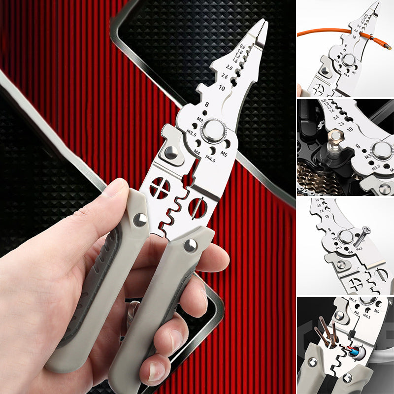 Multifunctional Wire Stripper Crimper Cutter Pliers