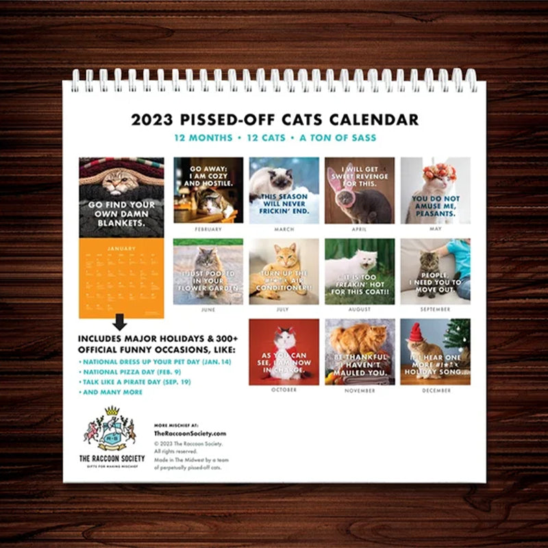 😾2023 Pissed-Off Cats Calendar