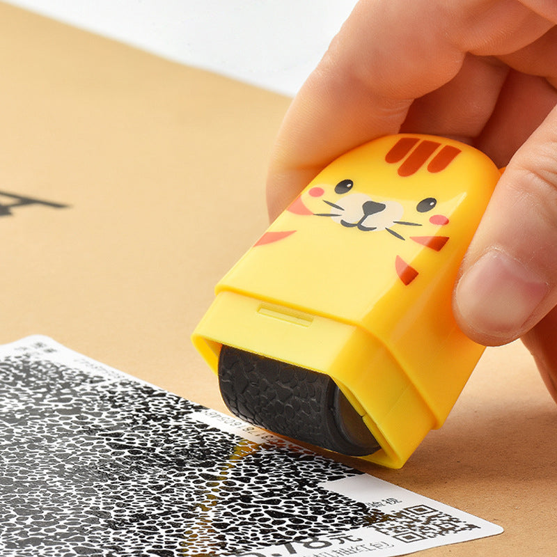 Mini Cartoon ID Protection Roller Stamp