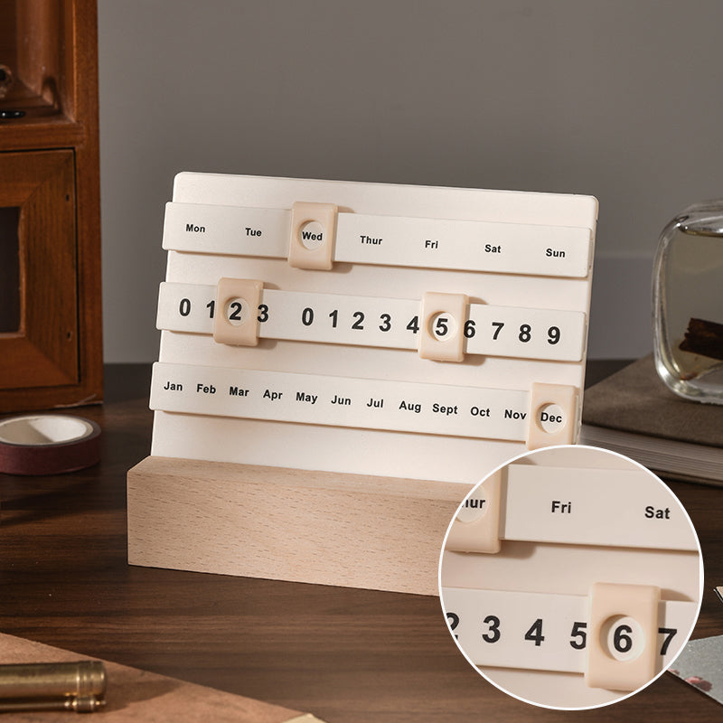 2024 Wooden Perpetual Calendar