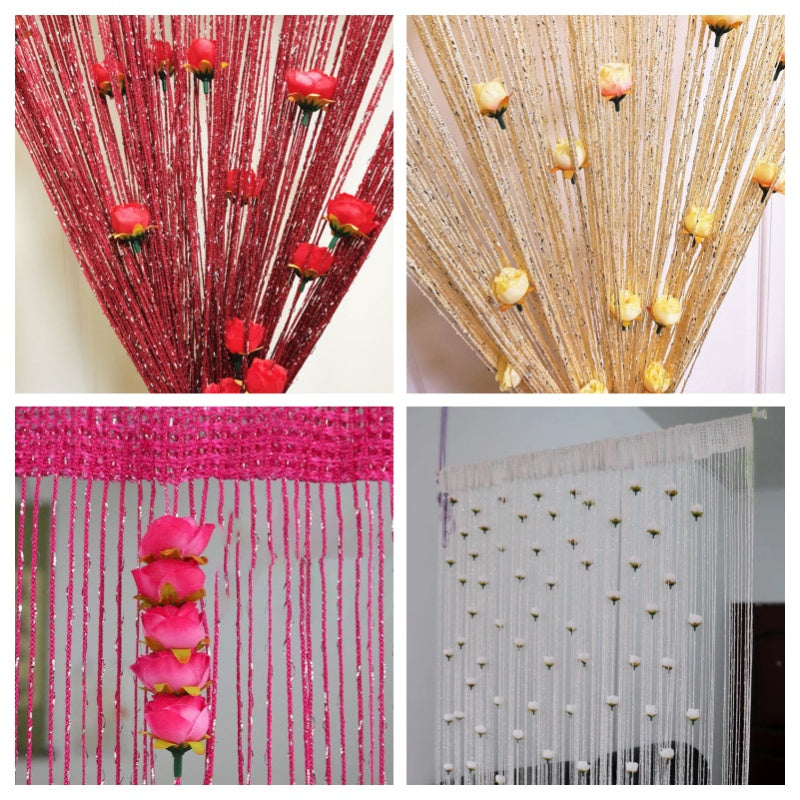 Rose Thread Door Curtain