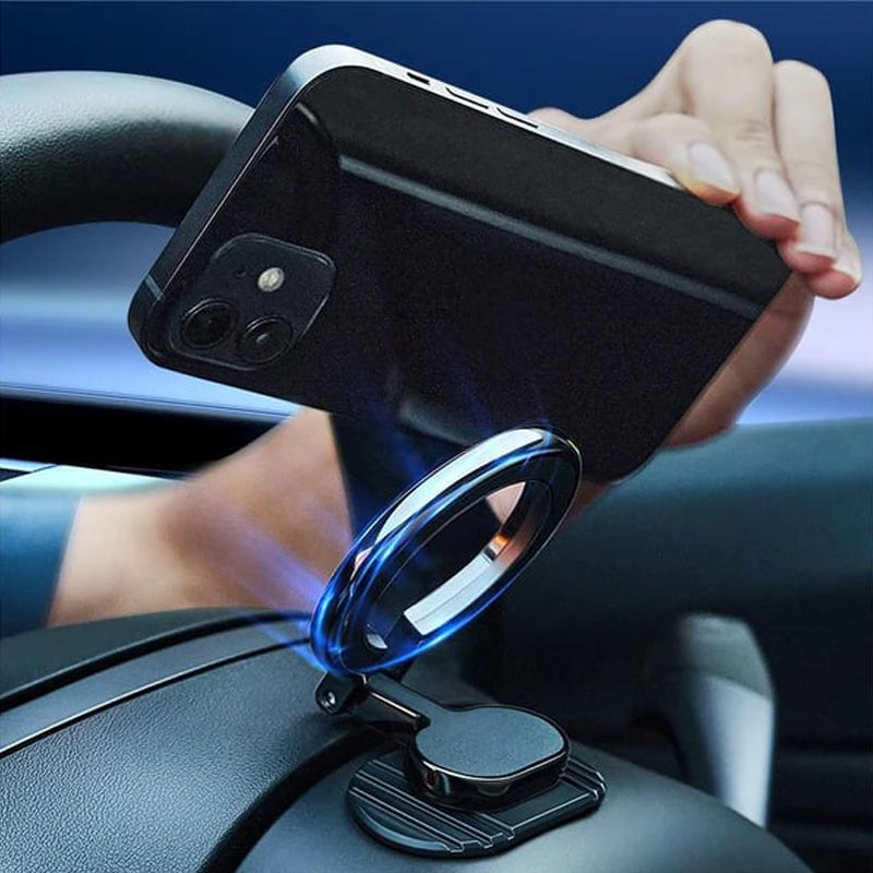 Foldable Car Mount Magnetic Ring Holder