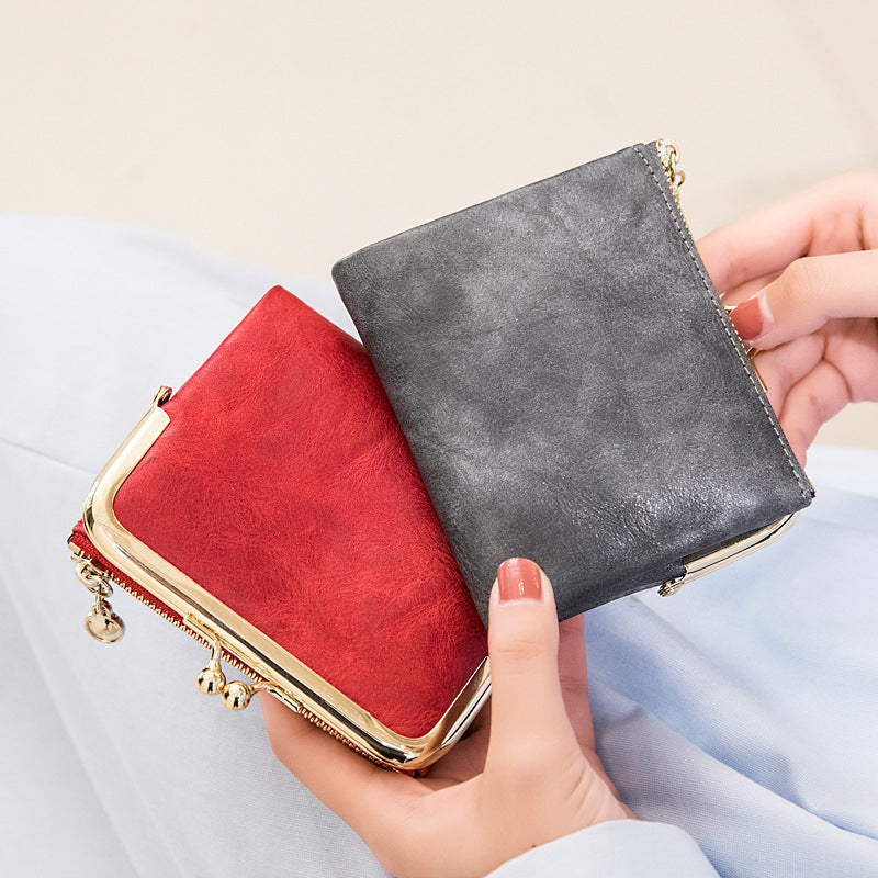 Mini Fashion Ladies Square Short Wallet