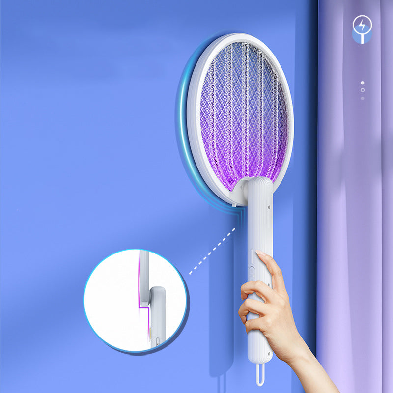 2-in-1 Foldable Electric Mosquito Swatter