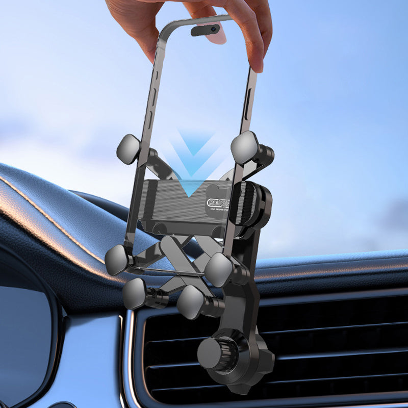 Gravity sensing universal car mount