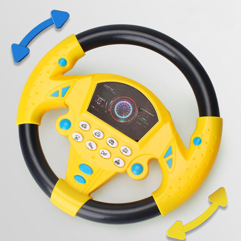 Portable simulated driving steering wheel