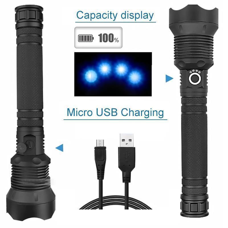 Powerful LED flashlight