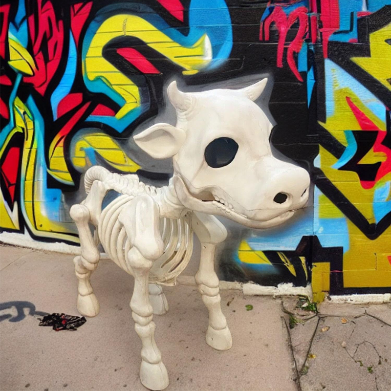 Cow Skeleton Halloween Decoration