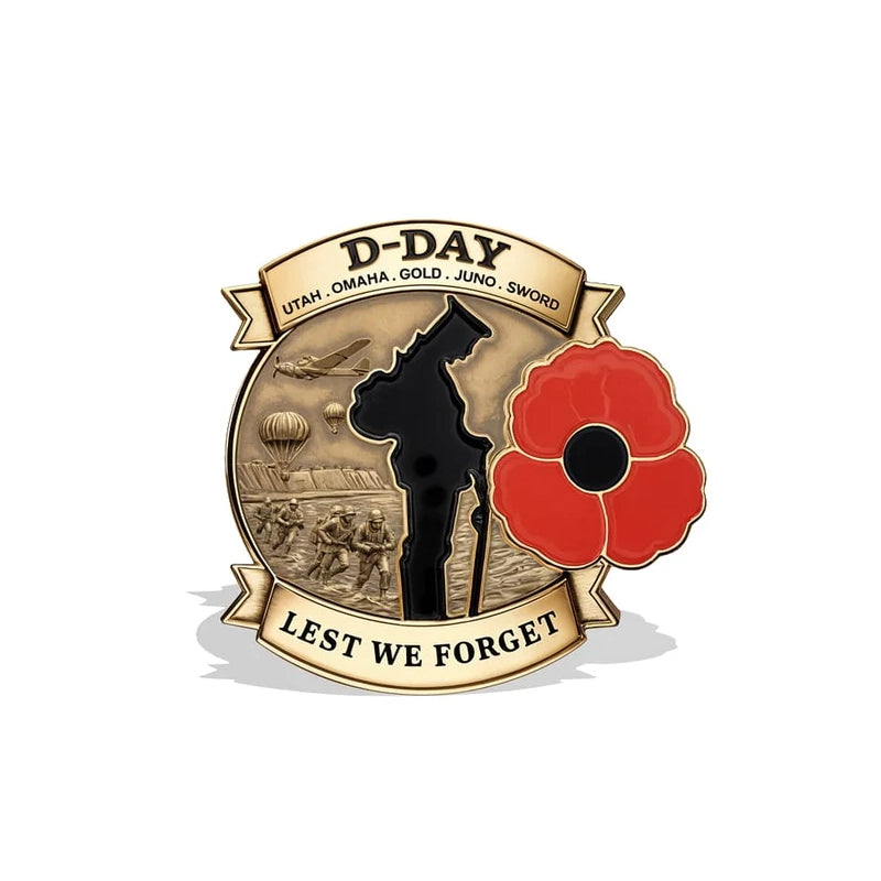 D-DAY 80th Anniversary Commemorative Badge