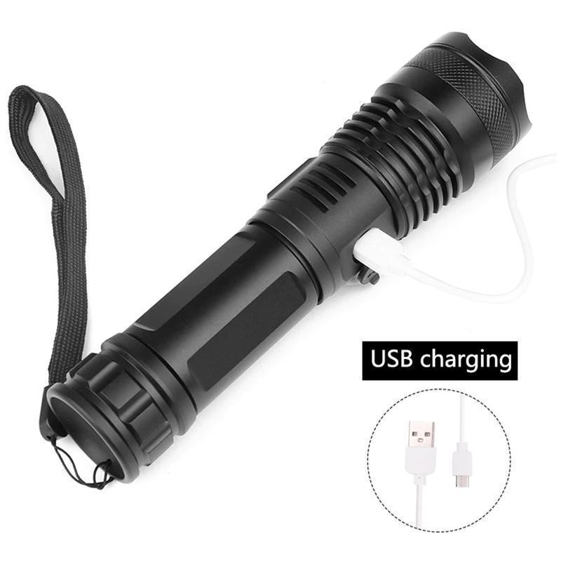 Powerful LED flashlight