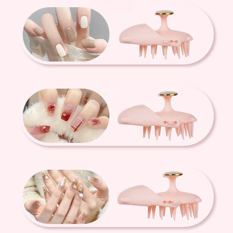 Nail protection massage cleaning three-in-one comb