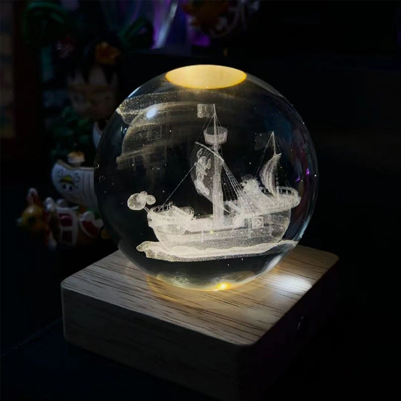 Crystal Ball Night Light Creative DIY Rechargeable Lighting Night Light