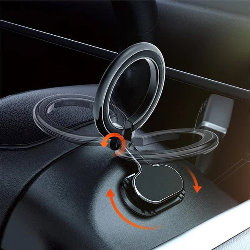 Foldable Car Mount Magnetic Ring Holder