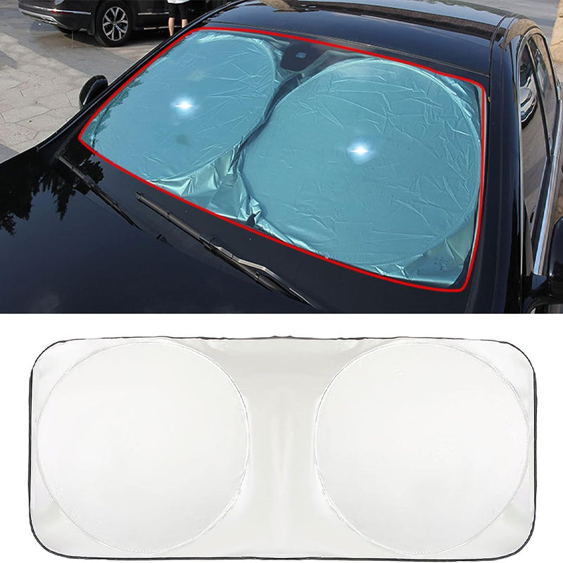 Car Sun Visor Sunshade with Dual Rings