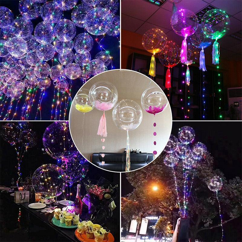 Christmas Party Balloons with LED String Light