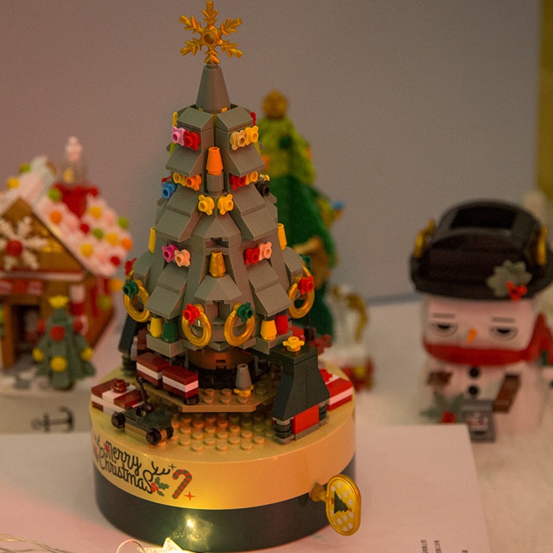 Building Block Christmas Tree Music Box