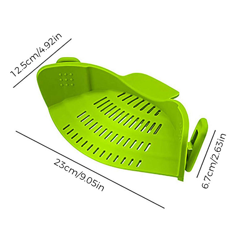 Clip On Strainer Silicone for All Pots and Pans