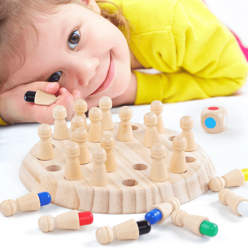 Wooden Memory Match Stick Chess