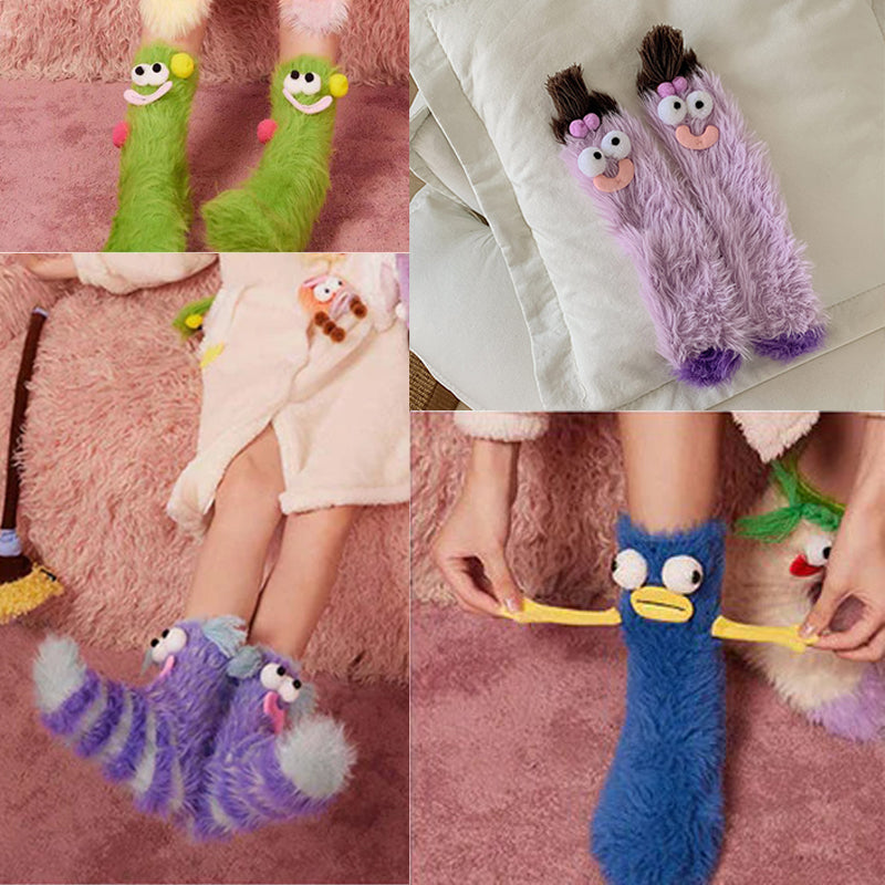 3D quirky face socks