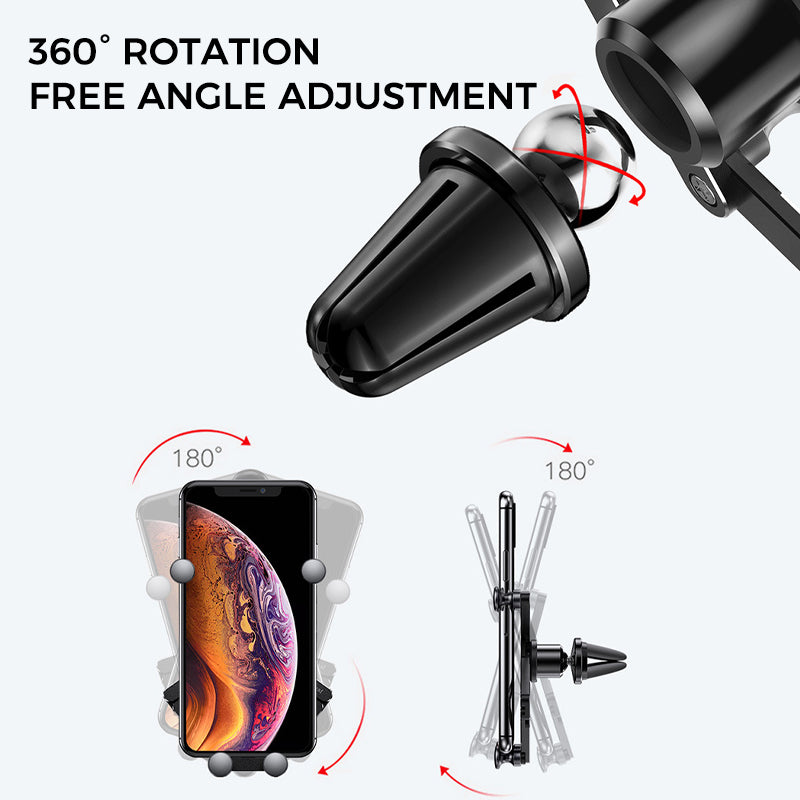 One-word deformation car air outlet bracket