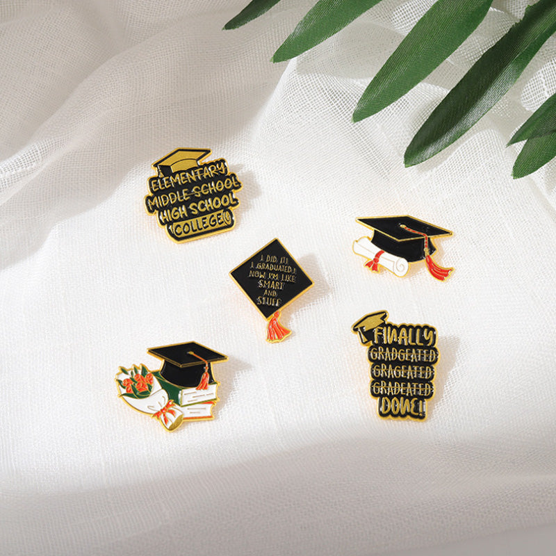 Graduation Season Metal Commemorative Pin