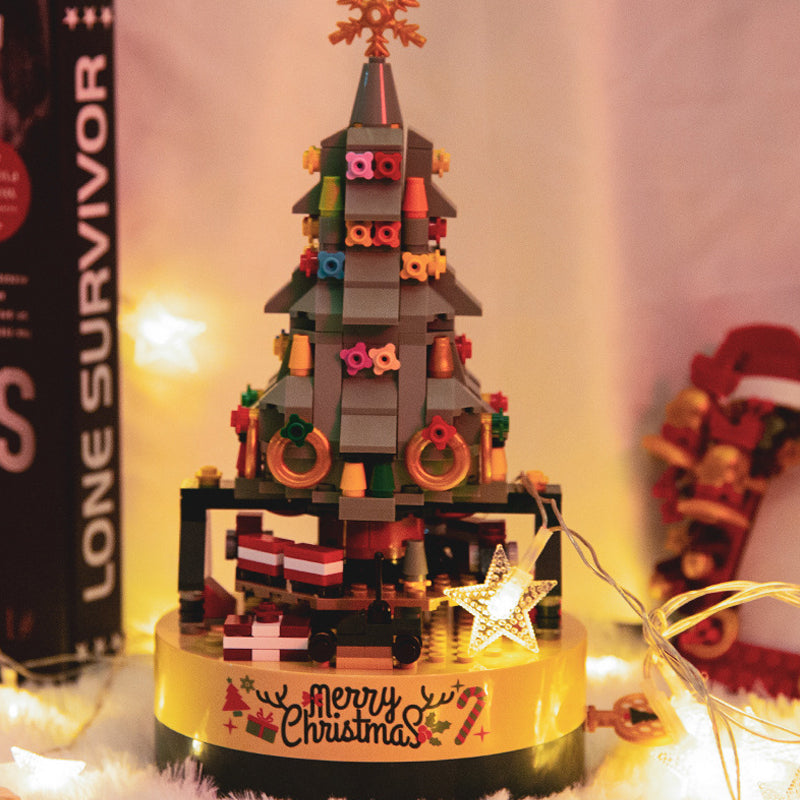 Building Block Christmas Tree Music Box