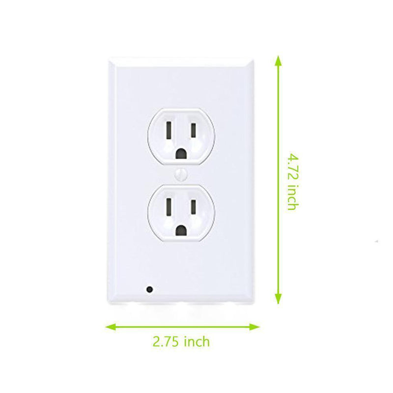 Outlet Wall Plate With LED Night Lights