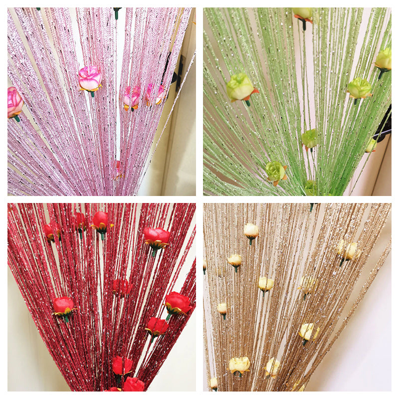 Rose Thread Door Curtain