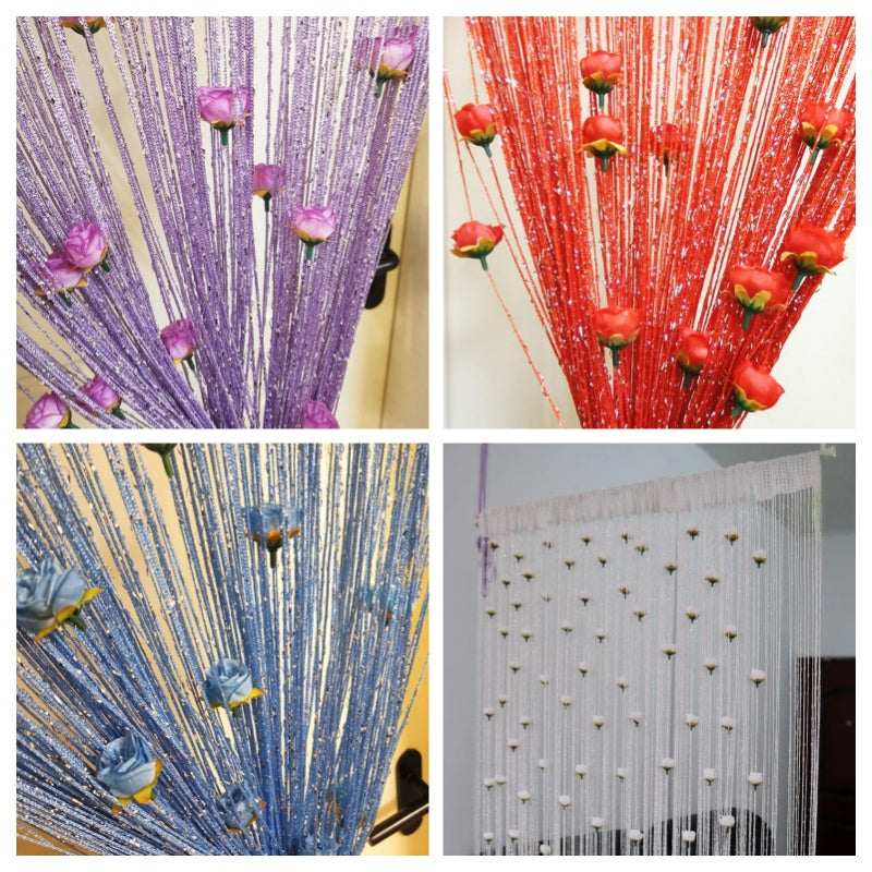 Rose Thread Door Curtain