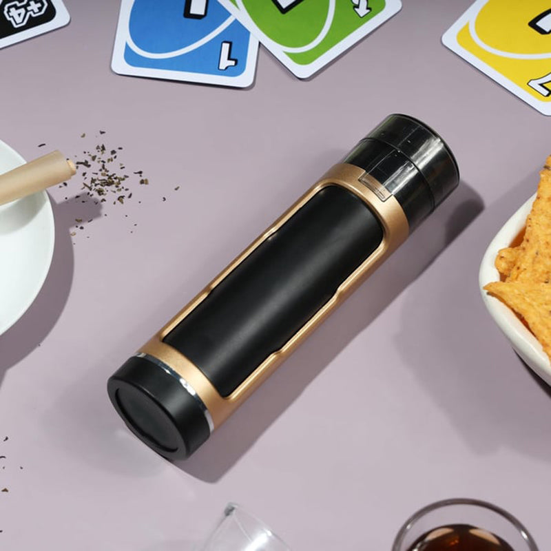 Portable double-tube manual plastic cigarette crusher